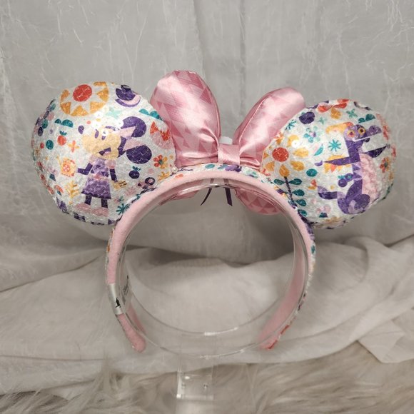 RARE 2017 Epcot\'s Flower and Garden Headband / Ears - Figment and Minnie main image 5